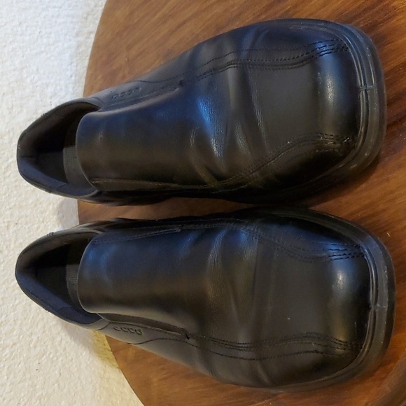Ecco- Mens Black Leather Slip On Loafers Dress Shoes Comfort New! Sz.13 main image 8